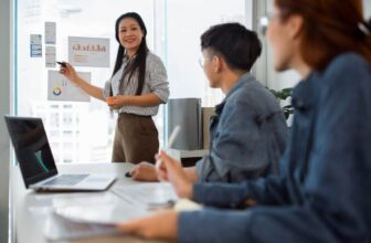 people discussing in a conference room